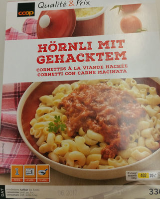 Cornettes Meat hachée Cornettes à la viande hachée