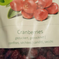 Cranberries confites
