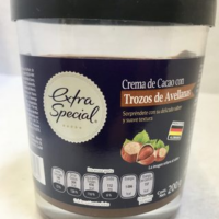 Crema de Cacao con Trozos de Avellanas