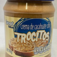 Crema de cacahuate con TROCITOS