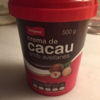Crema de cacau amb avellanes
