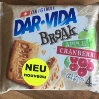 Dar-vida break apple cranberry