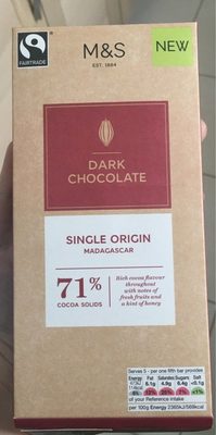 Dark Chocolate Single Origin Madagascar