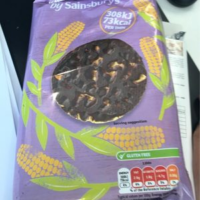 Dark chocolate coated corn thins