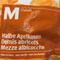 Demis abricots non sucrés