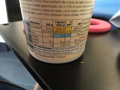 Denner Yogurt, Schokolade Denner Yogourt
