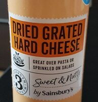 Dried grated hard cheese