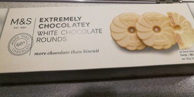 Extremely Chocolatey white Chocolate rounds Extremely chocolatey white chocolate rounds