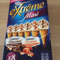 Extrême Mini cônes x8 Sundae Caramel Chocolat
