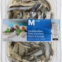 Filets d'anchois marinés