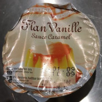 Flan vanille sauce caramel