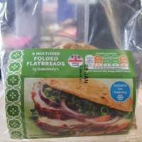 Folded flatbreads
