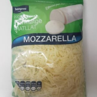 Formatge ratllat mozzarella