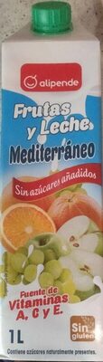 Fruits and leche Mediterráneo Frutas y leche Mediterráneo