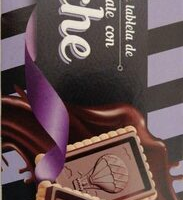 Galleta con tableta de chocolate con leche