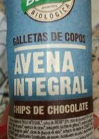 Galletas avena integral chips de chocolate