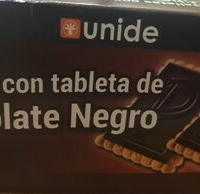 Galletas con tableta de chocolate negro