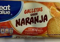 Galletas sabor naranja