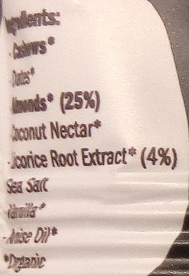 Getraw Licorice & Almond Bar Getraw Licorice & Almond Bar - Image 2