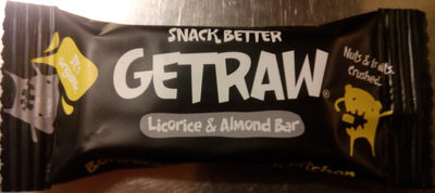 Getraw Licorice & Almond Bar Getraw Licorice & Almond Bar