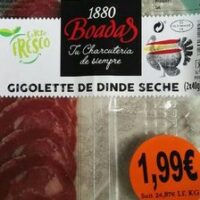 Gigolette de dinde seche