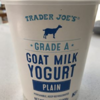 Goat milk yogurt
