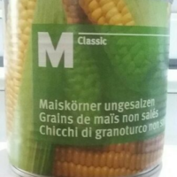 Grains de maïs non salés