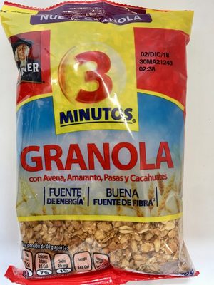 Granola 3 Minutos Granola 3 Minutos