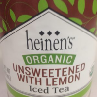 Heinen's Organic Unsweetened With Lemon  Iced Tea