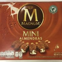 Helado de vainilla mini con almendras Magnum