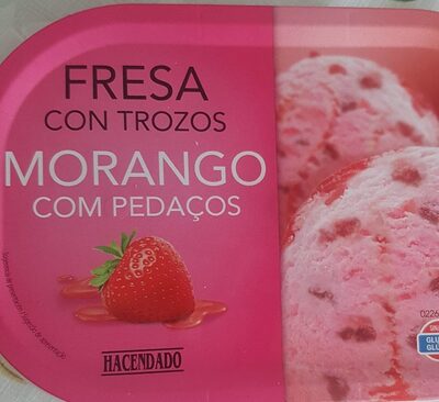 Helado Strawberries with Chunks Helado fresas con trozos