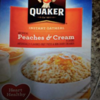 Instant Oatmeal - peaches and cream