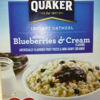 Instant oatmeal blueberries & cream