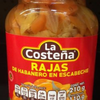 La Costeña Rajas de Habanero en Escabeche