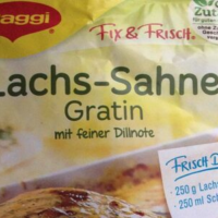 Lachs Sahne Gratin
