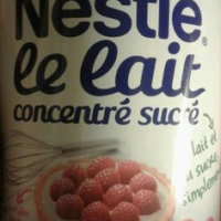 Lait concentré sucré