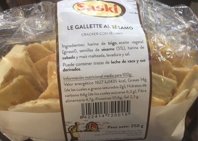 Le gallette sesamo Le gallette al sesamo