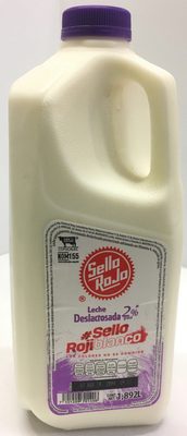 Milk Lactose Free 2% grasa Leche Deslactosada 2% grasa