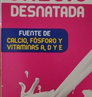 Leche calcio desnatada