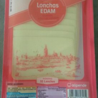 Lonchas EDAM de quesos internacionales