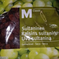 M classic Raisins Sultanines Clair Migros 300G