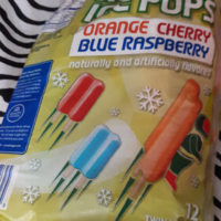 Mighty Ice Pops Orange Cherry Blue Raspberry