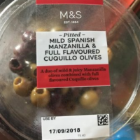 Mild Spanish Chamomile & Full Flavored Cuquillo Olives Mild Spanish Manzanilla & Full Flavoured Cuquillo Olives