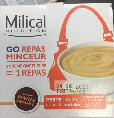 Milical creme Vanilla Milical creme vanille