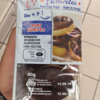Mini Donuts with glaçage Cocoa Mini Donuts avec glaçage cacao