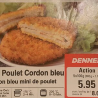 Mini Chicken Cordonbleu Mini Poulet Cordonbleu