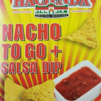 Nacho to go + salsa dip