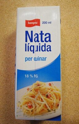 Nata líquida per cuinar Nata líquida per cuinar