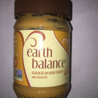 Natural peanut butter and flaxseed