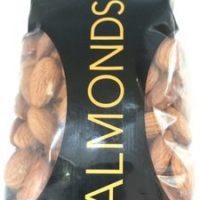 Natural raw almonds